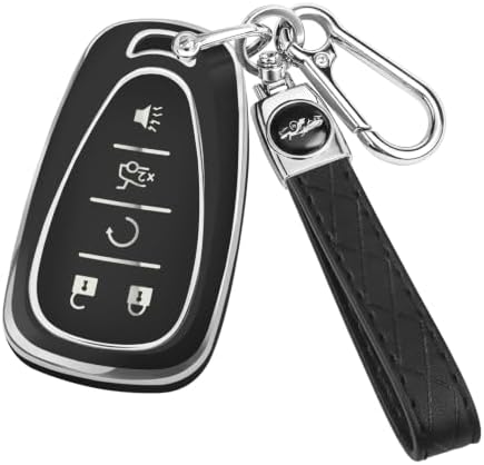 for Chevy Key Fob Cover, 5 Buttons TPU Key Cover by CARKEYCOVERforKERHXLE