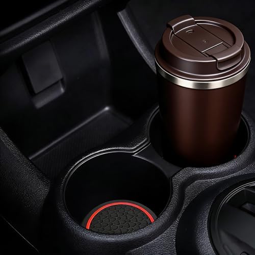 4 Pcs 2.75 Inch Car Coasters, Non-Slip Waterproof PVC - Image 2
