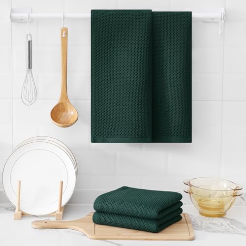 Kitinjoy Cotton Waffle 4-Pack Kitchen Towels - Image 6