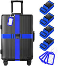 Gostwo 8 Pack Luggage Straps and Tags Set by Gostwo