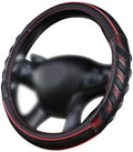 Flying Banner car Steering Wheel Cover Faux Leather Massage Universal fit 3D by FlyingBanner