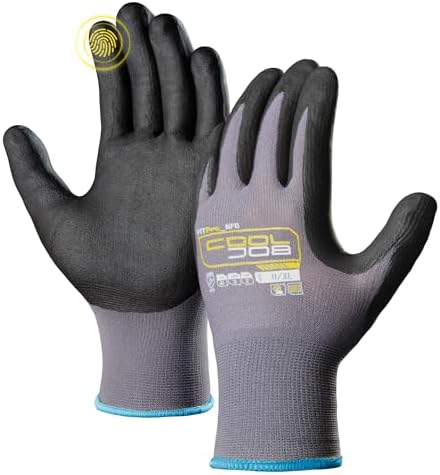 COOLJOB 3/12/36 Pairs Safety Work Gloves, Microfoam Nitrile Rubber Coated by COOLJOB