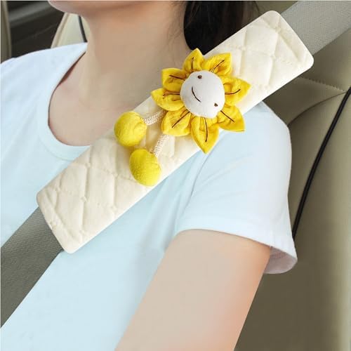 Amooca 2-Pack Braid Pattern Seat Belt Covers Shoulder Pads by Amooca