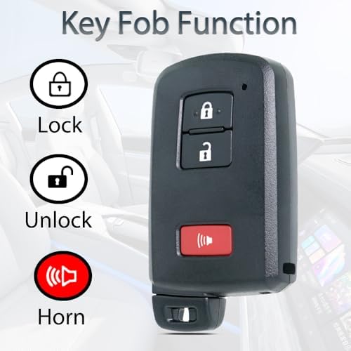 SUPALAND Smart Key Fob Shell Case Replacement Fits - Image 3