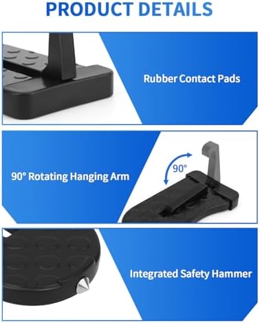 Car Door Step, Aluminum with 400lb Capacity, Anti-Slip Surface, Foldable - Image 3