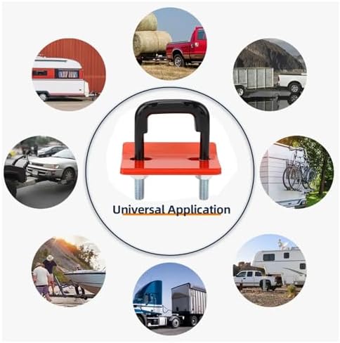 2Pcs Trailer Hitch Tightener Anti Rattle Clamp Carbon Steel Zinc Heavy Duty - Image 6
