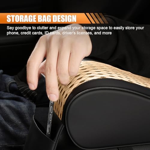 Leather Memory Foam Auto Center Console Armrest Pillow Pad - Image 5