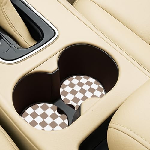 Ceramic Car Coasters – Absorbent Car Cup Holder Coaster Set - Image 2