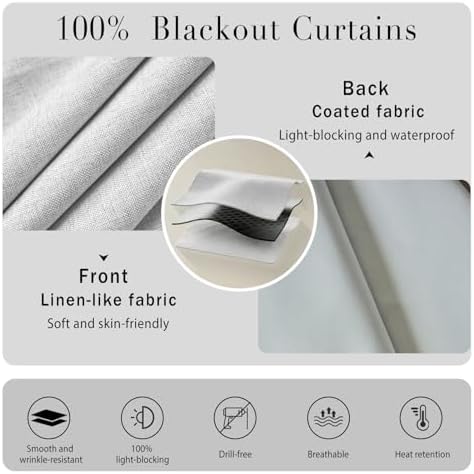 100% Blackout Self Adhesive Portable Curtains - Image 4