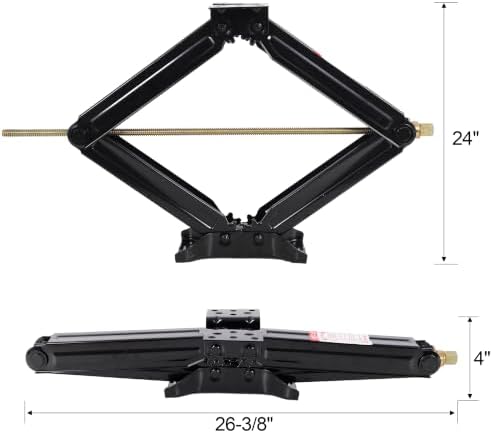 24" RV Trailer Camper Stabilizer Leveling Scissor Jacks, 5000lbs RV Stabilizer - Image 6