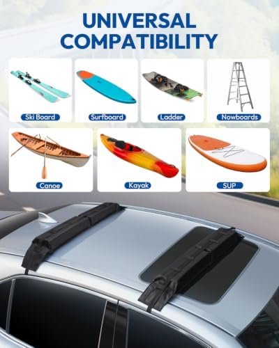 Universal Car Soft Roof Rack Pads, Roof Pads - Image 2