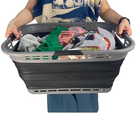 SAMMART 42L Collapsible Plastic Storage Basket - Image 6