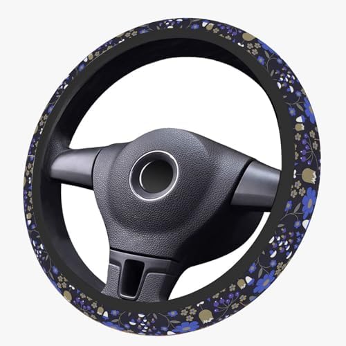 Magic Forest Steering Wheel Cover, Cute Purple Floral Steering Wheel Cover - Image 2