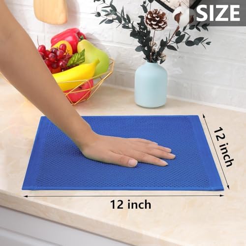 Homaxy 100% Cotton Waffle Weave Kitchen Dish Cloths 24-Pack - Image 5