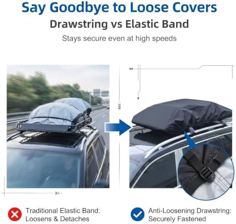 1 PC Car Roof Rack Cover, for Rooftop Luggage Protection, Universal for Most - Image 3