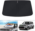 KUST Windshield Sun Shade for Kia Soul 2014-2019 Custom Fit Accessories Window by KUST