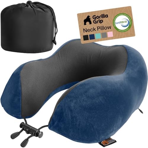 GORILLA GRIP Travel Neck Pillow by GorillaGrip