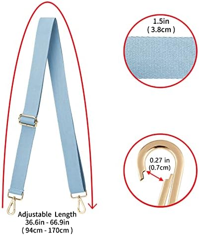 ZOOEASS Wide Shoulder Strap, Adjustable Replacement Belt Crossbody Canvas Bag - Image 3