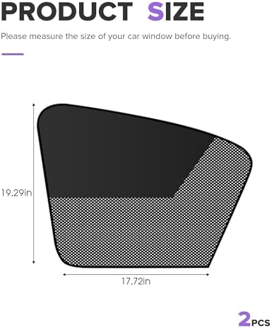 Car Shades for Side Windows, Car Accessories Magnetic Automotive Side Window - Image 2