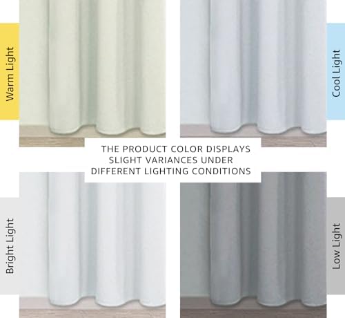 NICETOWN Light Grey Blackout Curtains - Image 3