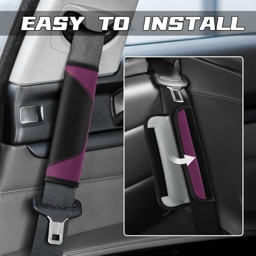 2PCS Car Seat Belt Cover Pads, Seatbelt Shoulder Cushion - Image 4