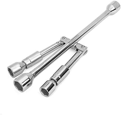 WorkPro 14-Inch Universal Folding Lug Wrench, 4-Way Cross Wrench by WORKPRO