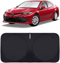 Sun Shade for 2007-2017 Toyota Camry Accessories, Foldable Front Window Shield by INSAUTO