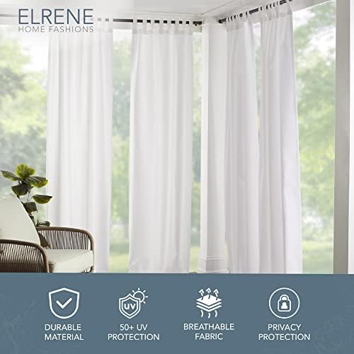 Matine Solid Tab Top Indoor/Outdoor Window Curtain - Image 2