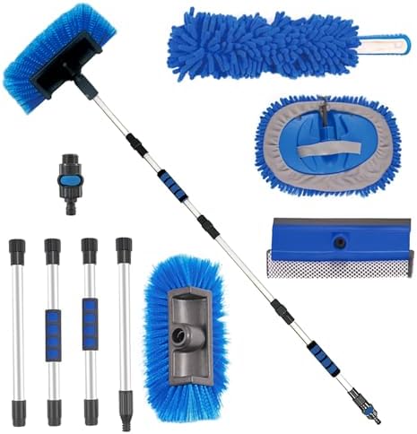 72" Car Wash Brush with Long Handle, On/Off Switch by FUVLFAL