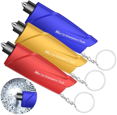 RAPUDA Window Breaker Seatbelt Cutter, 3-in-1 Mini Glass Breaker, 3 Pack Car by RAPUDA