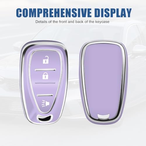 for Chevy Key Fob Cover, 3 Buttons TPU Key Cover - Image 4