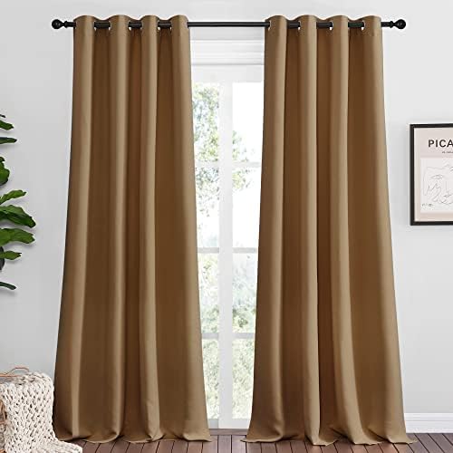 NICETOWN Sleek Blackout Curtains 90 inches Length by NICETOWN