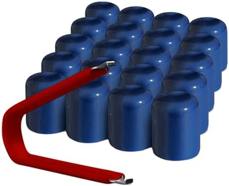 ColorLugs Vinyl Lug Nut Cover | Blue | Flexible Fit Wheel Lug Nut Cap | Fits by Colorlugs
