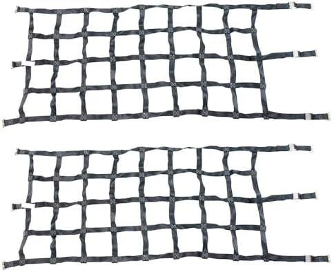 2 Pack 42"x82" Heavy Duty Small Cargo Net by MyteeProducts