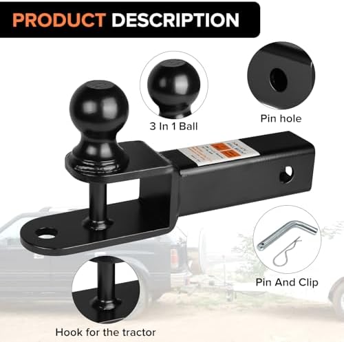 ATV/UTV Trailer Hitch, Towing Ball Mounts - Image 5