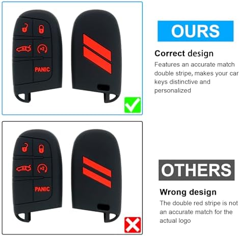 Key Fob Cover for Dodge Accessories 5 Button Key Fob Case - Image 2