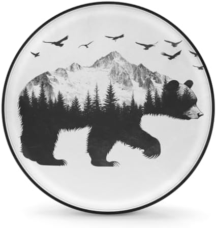 Rv Spare Tire Cover Wheel Mountain Bear Bird Tire Covers Wheel Protectors by FengQuGou