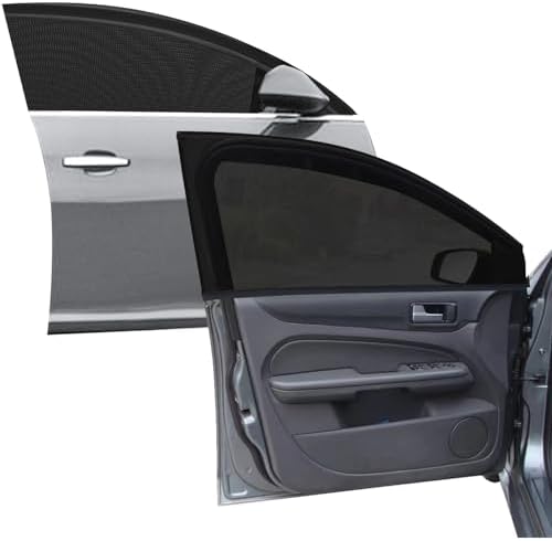 2 Pack Car Front Side Window Shades Mesh Screen by Soulian