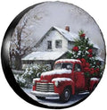 Christmas Snowflakes Truck Spare Tire Cover Universal by Unknown