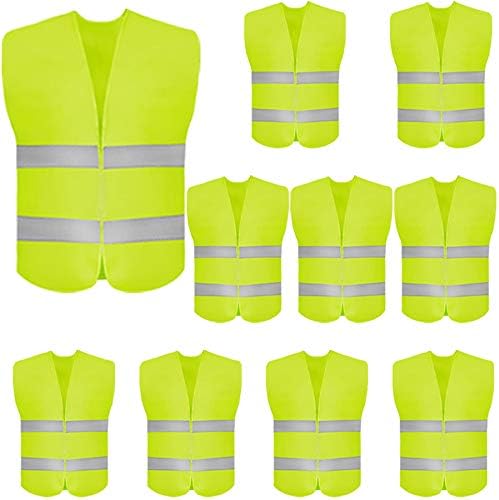 DUSKCOVE 10 Pack High Visibility Safety Vest by DUSKCOVE