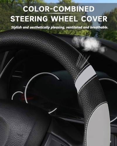 Cxtiy D-Shaped Flat Bottom Steering Wheel Cover - Image 4