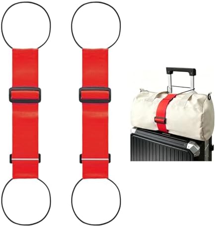 2 Pack Multi Use Strong Adjustable Luggage Connector Straps by Unknown
