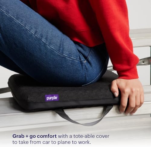 Purple Royal Seat Cushion, Portable 2 Inch Gel Seat Cushion, GelFlex Grid - Image 3