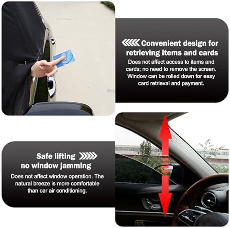 4 PCS Car Window Shades, Stretchable Side Window Full Coverage Sun Shade - Image 7