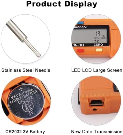 SAFELIFE Digital Tire Tread Depth Gauge, 3 Modes-Fractional Inch, Decimal Inch - Image 3