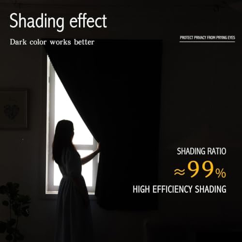 Portable Light Blocking Curtains Self-Stick Design, Removable Adhesive Window - Image 4