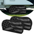 Explore Land Dual Axle Tire Cover Fit Tire Diameter 29-31.75, American Flag by ExploreLand