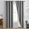 Yakamok Dove Grey 100% Blackout Curtains 84 Inches Long 50" Wide 2 Panel by Yakamok