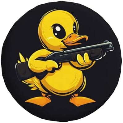 Funny Duck Spare Tire Cover Weatherproof Universal Wheel Protectors Cute Duck - Image 2