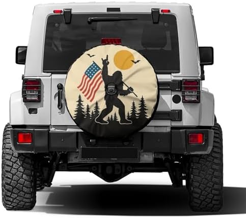 Gorilla USA Flag Spare Tire Cover by Foruidea